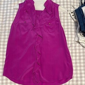 Banana Republic Heritage Magenta Sleeveless Blouse